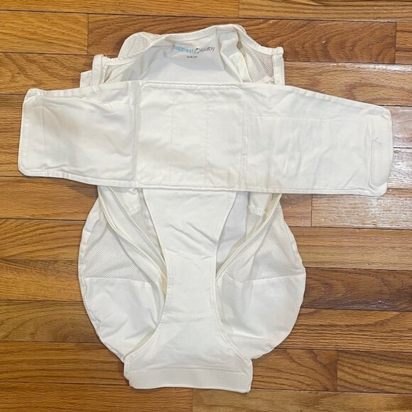 Happiest Baby SNOO Sleep Sack 5-Second Baby Swaddle 2-Piece Lot, Small, Ivory - Picture 7 of 13